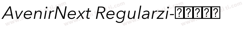 AvenirNext Regularzi字体转换
